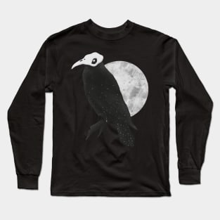 I am the raven - Black and White Long Sleeve T-Shirt